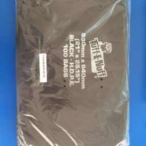 21 x 25.5 Black and White - Flat Bag