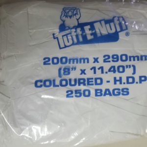 8 x 12 Black and White - Flat Bag