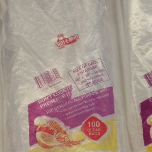 10 x 20 LDPE Unprinted Clear Bag