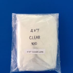 4 x 7 LDPE Unprinted Clear Bag