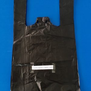 HDPE (15 x 18) Unprinted White/Black T/Shirt Handle