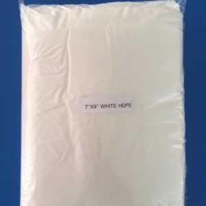 7 x 9 Black and White - Flat Bag